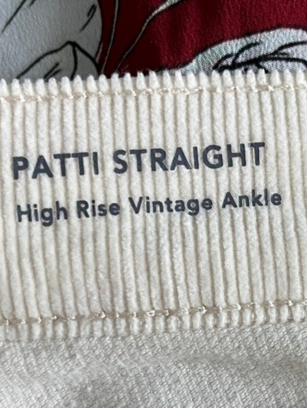 DL1961 Patti Straight Leg Corduroy High Rise Vintage Style Ankle Size 32 NWT - Picture 14 of 16